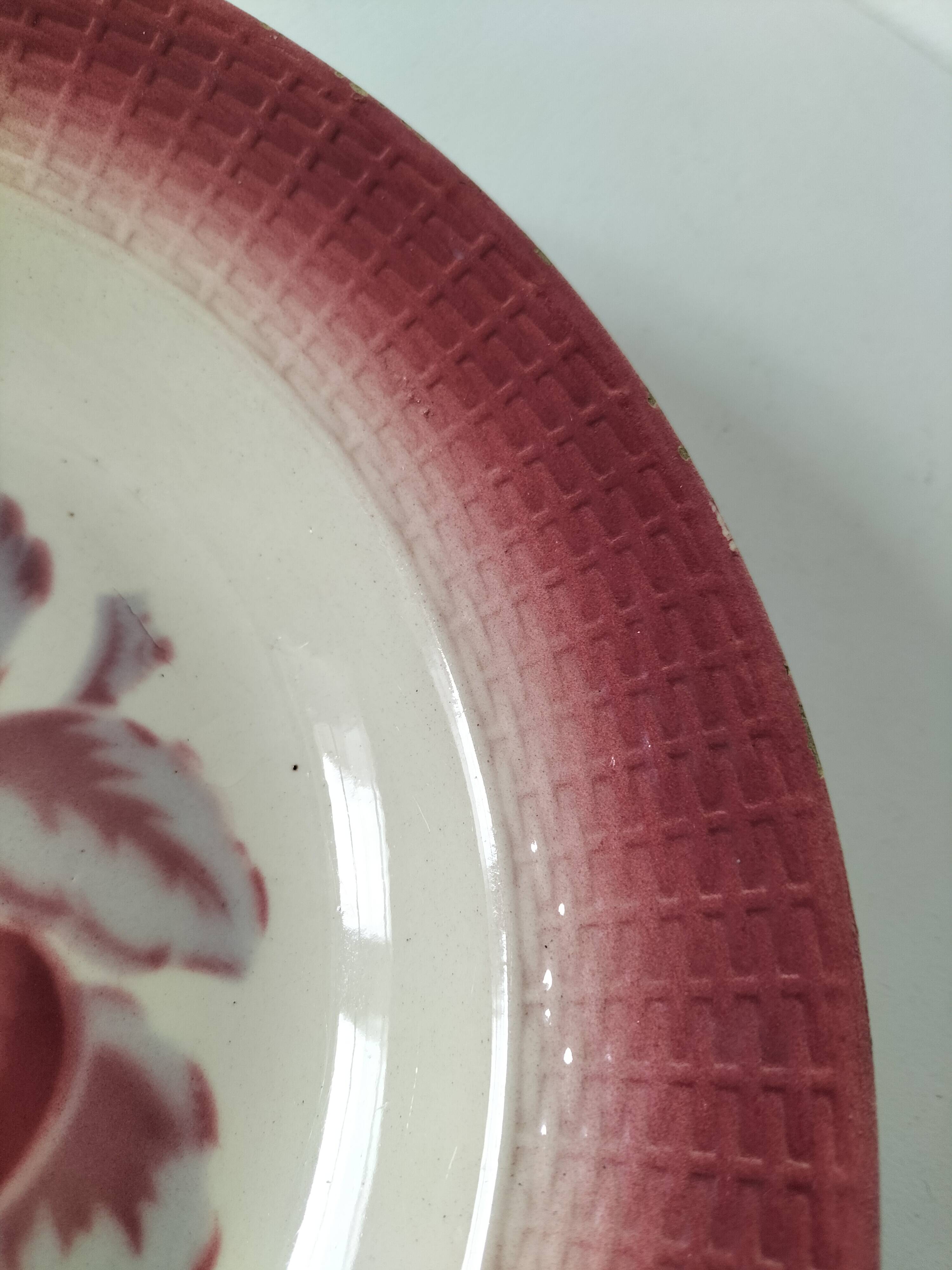 Vintage K&G Lunéville platter – “Red Fruits” design – 1930s/40s