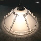 Lot 3 glassware cuts ezan art deco chandelier