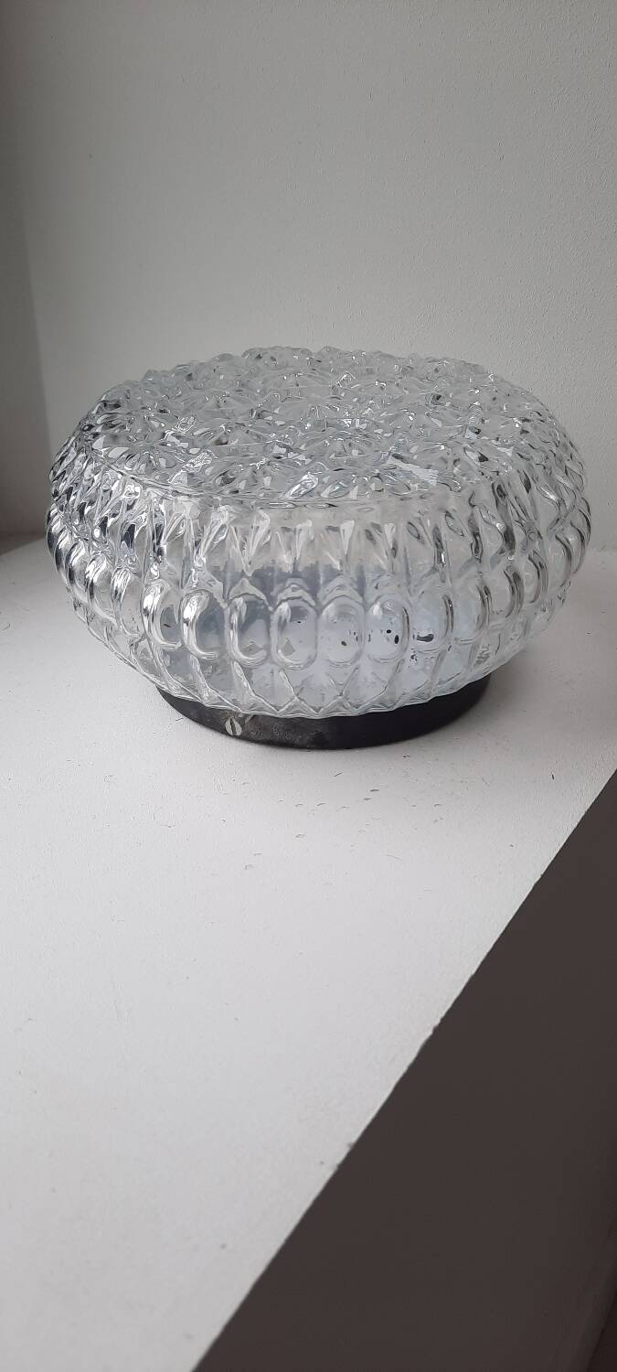 Molded glass ceiling light