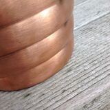 Copper pot cover brushed red/vintage years 70