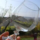 Set of 6 arques crystal cognac glasses. 25 cl.