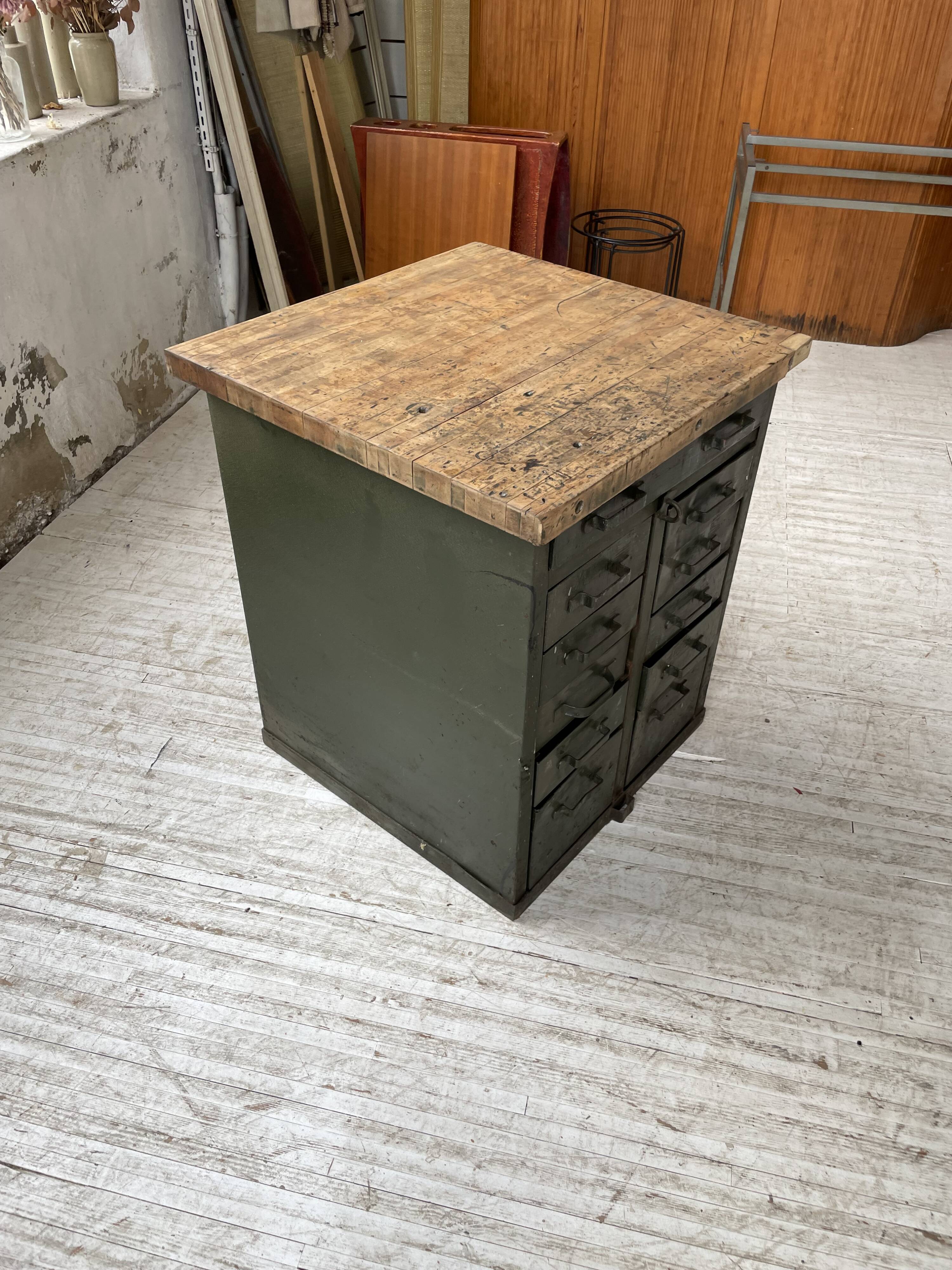 Industrial military storage workbench furniture