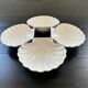 Set of 4 shell-shaped bowls