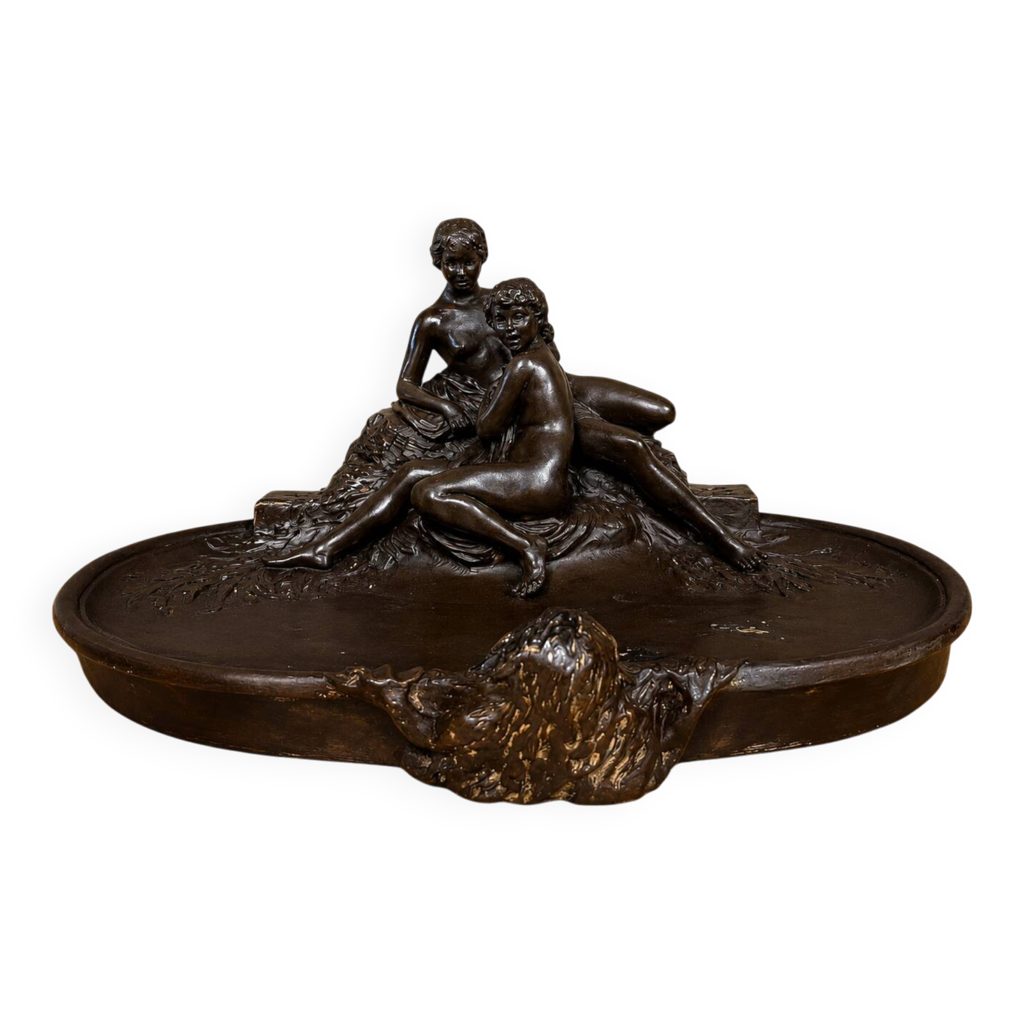 Joé Descomps-Cormier (1869-1950) – Important centre de table en terre cuite