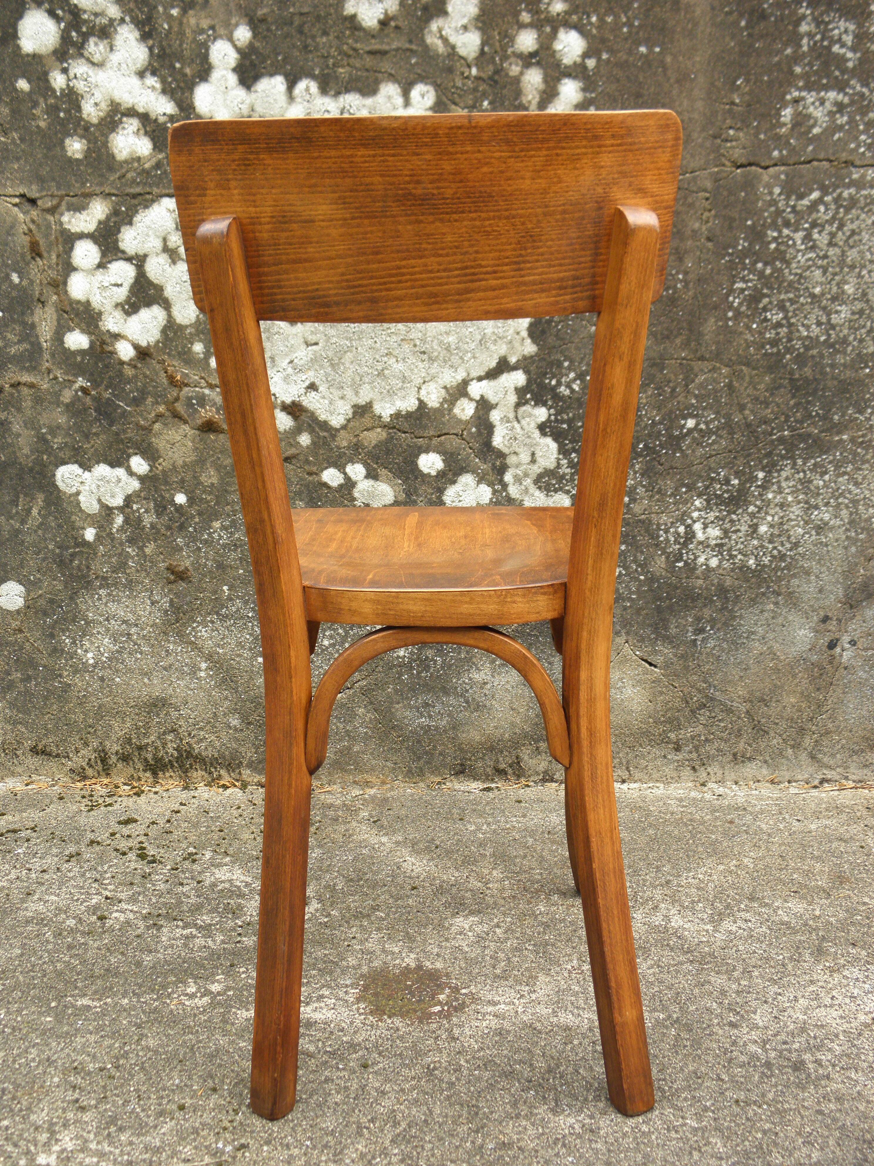 Pair of Baumann bistro chairs