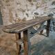 Vintage French Pine Bench – 1960s Seat or Side Table