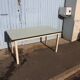 Table formica blue 1960 1970s