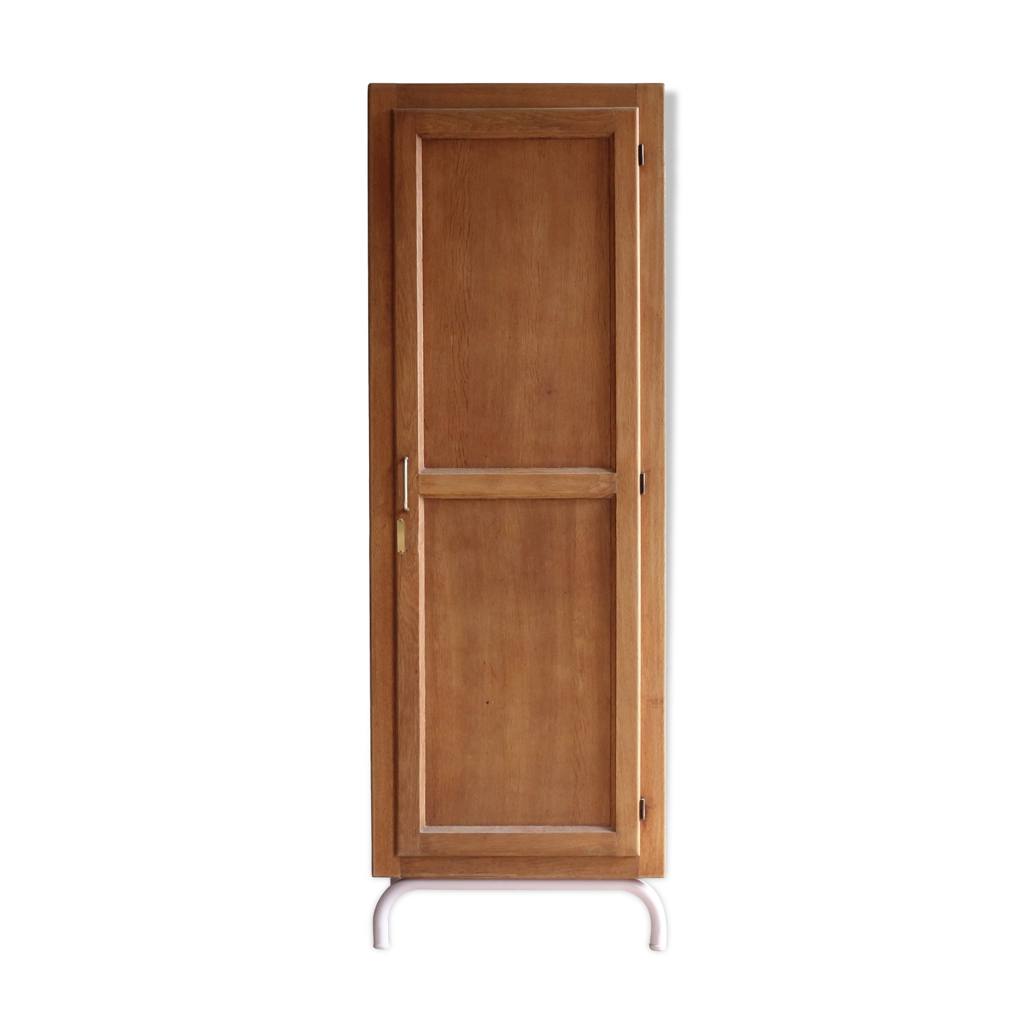Armoire vestiaire d'internat vintage en chêne revisité