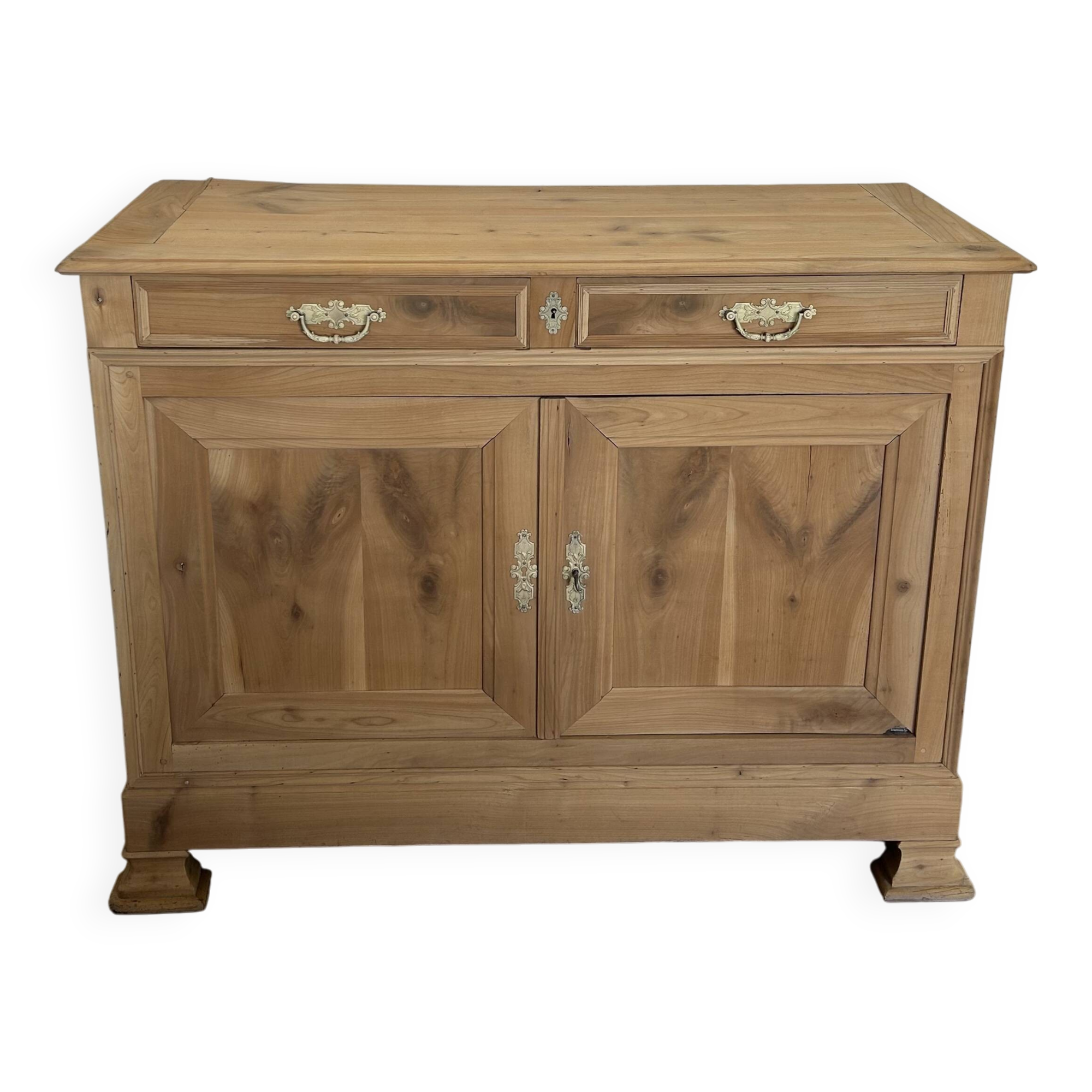 2-door solid wood airbrushed sideboard