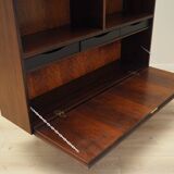 Bibliothèque en palissandre, design danois, années 1970, fabricant : Omann Jun