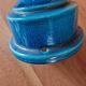 Pol Chambost (1906-1983) - Lamp base in blue crackled ceramic