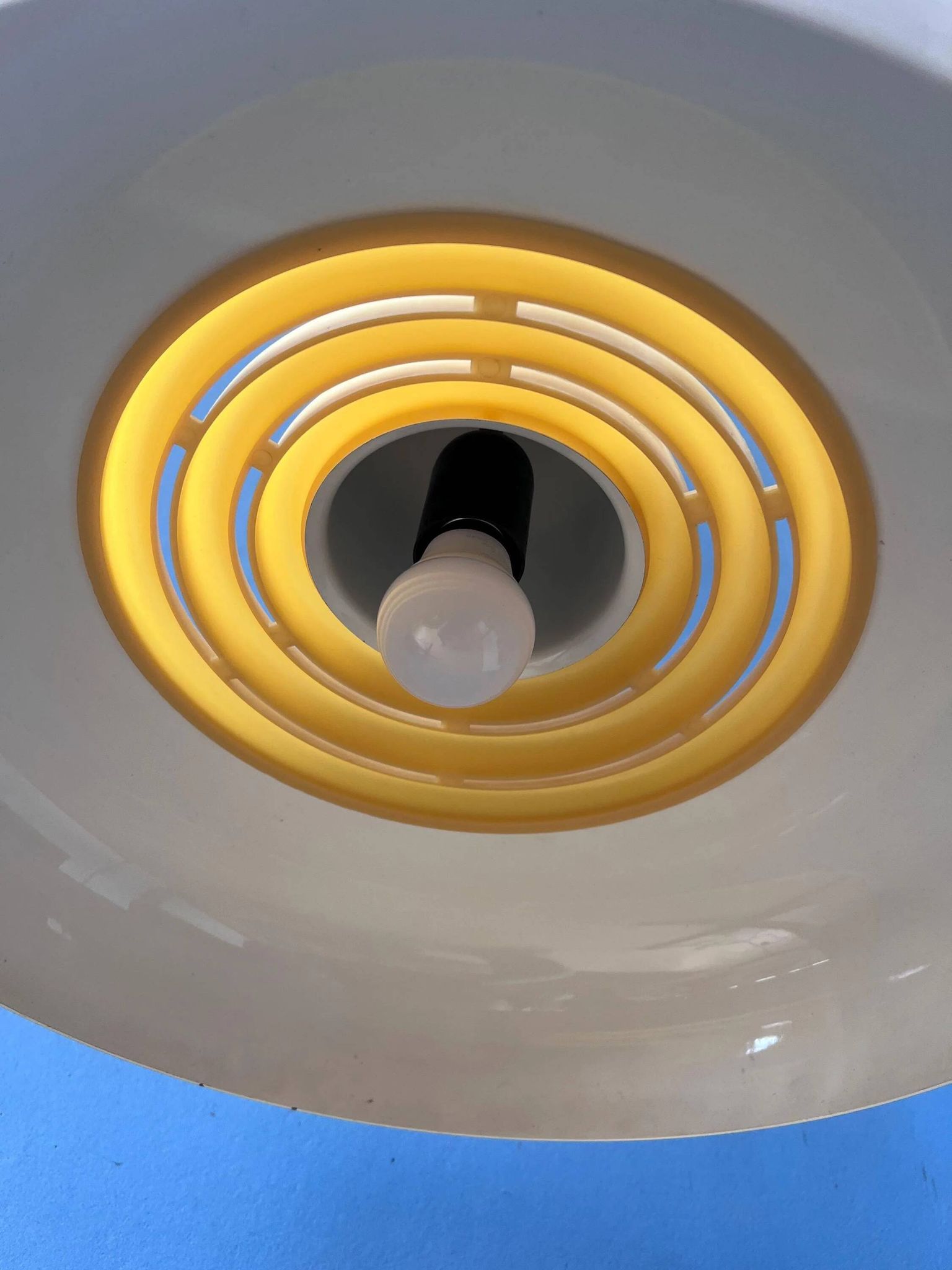 Beige Mid-Century UFO Suspension by Knud Christensen