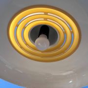 Beige Mid-Century UFO Suspension by Knud Christensen