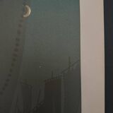 Lithograph by Henri Rivière The Enchantment of the Hours - The First Quarter