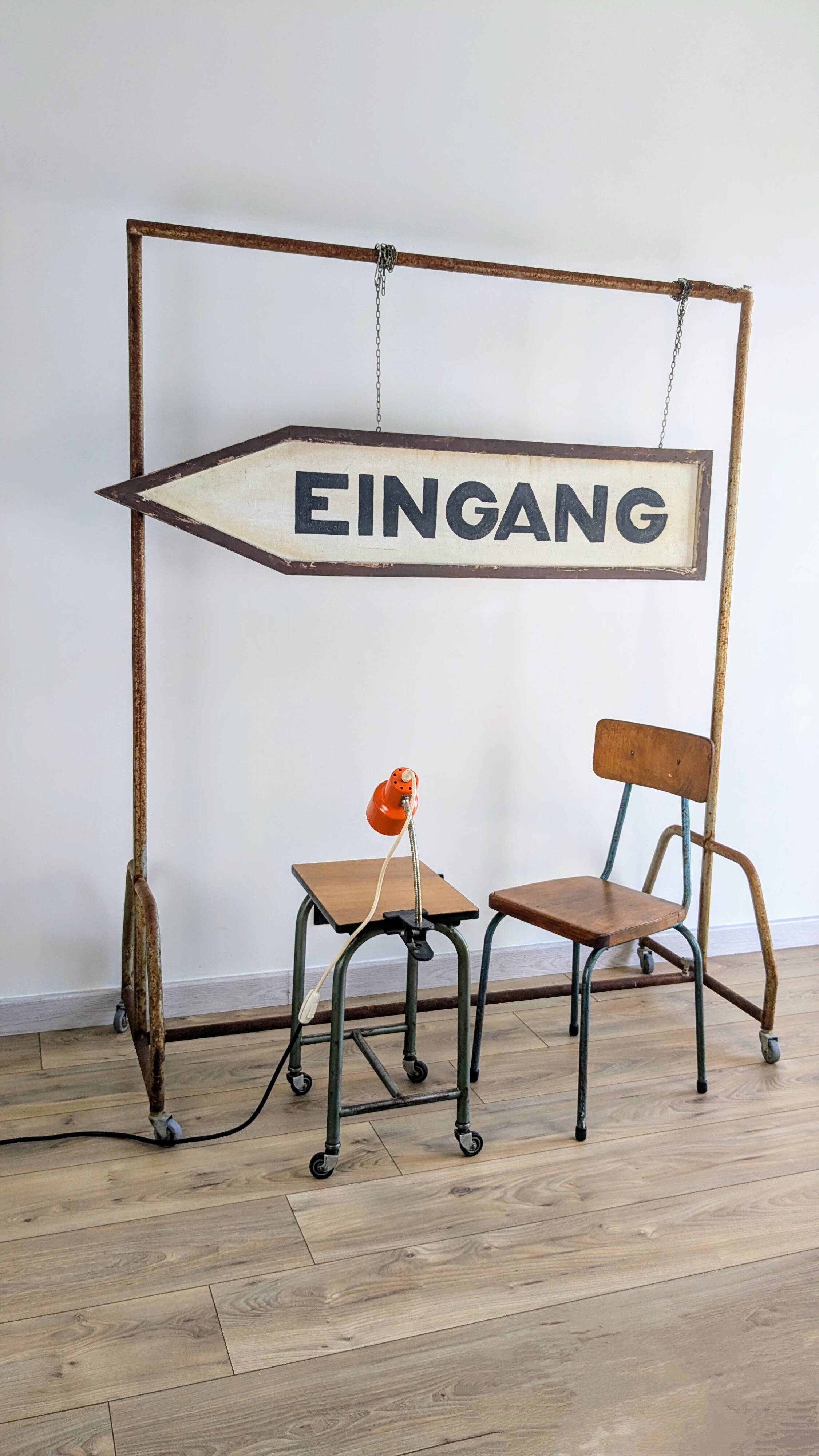 Vintage industrial children's chair