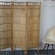 Screen 3 panels bamboo, rattan and wicker 1970 vintage