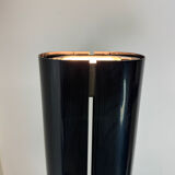 Italian iconic black Artemide Megaron uplighter floor lamp 1980s