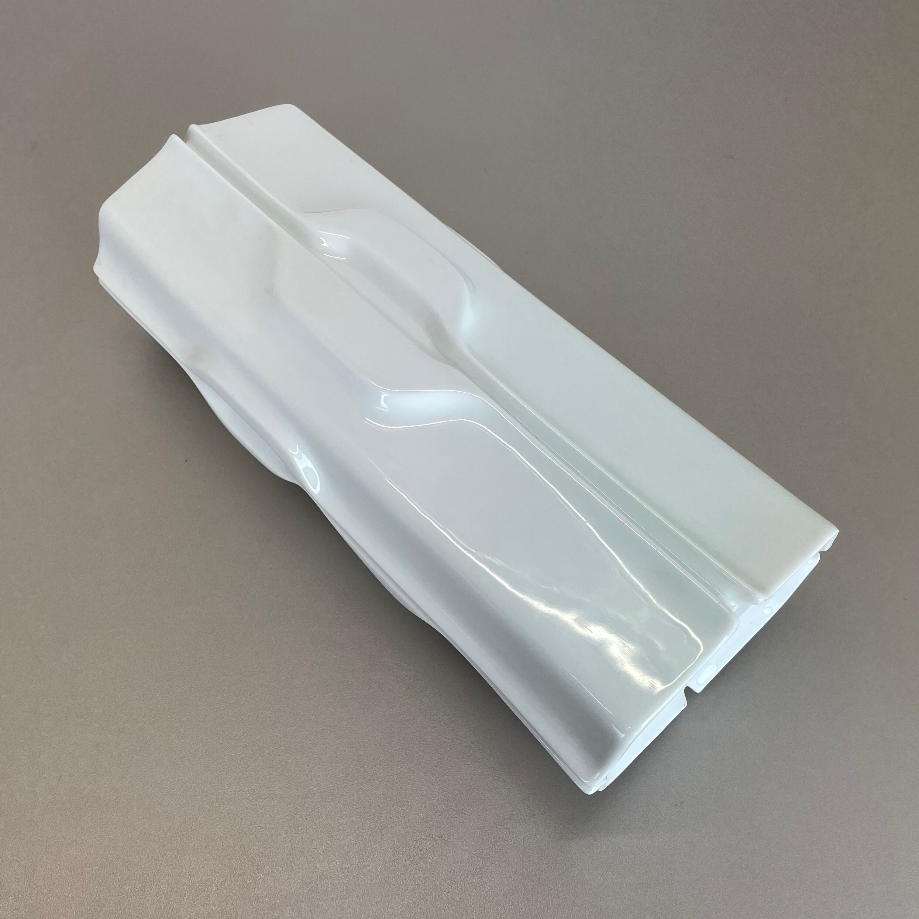 Large Op Art Vase Porcelain German Vase by Fürstenberg Ceramics, Germany, 1970s