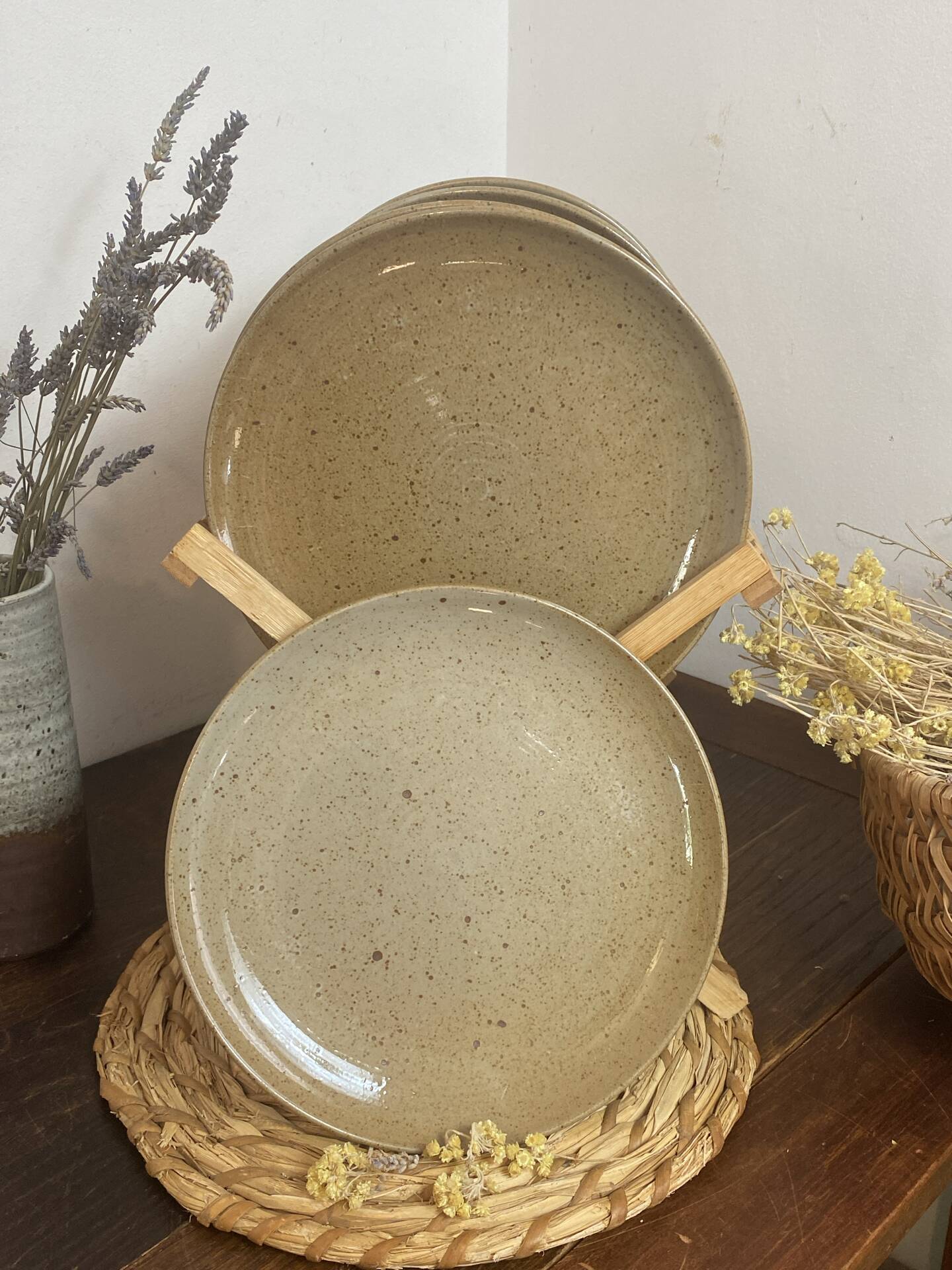 Stoneware plates, Manoir Stoneware