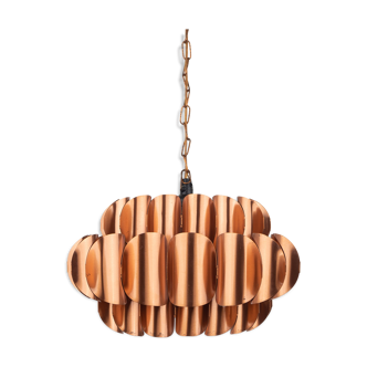 Swedish copper vintage lamp by Thorsten Orrling, 1960s