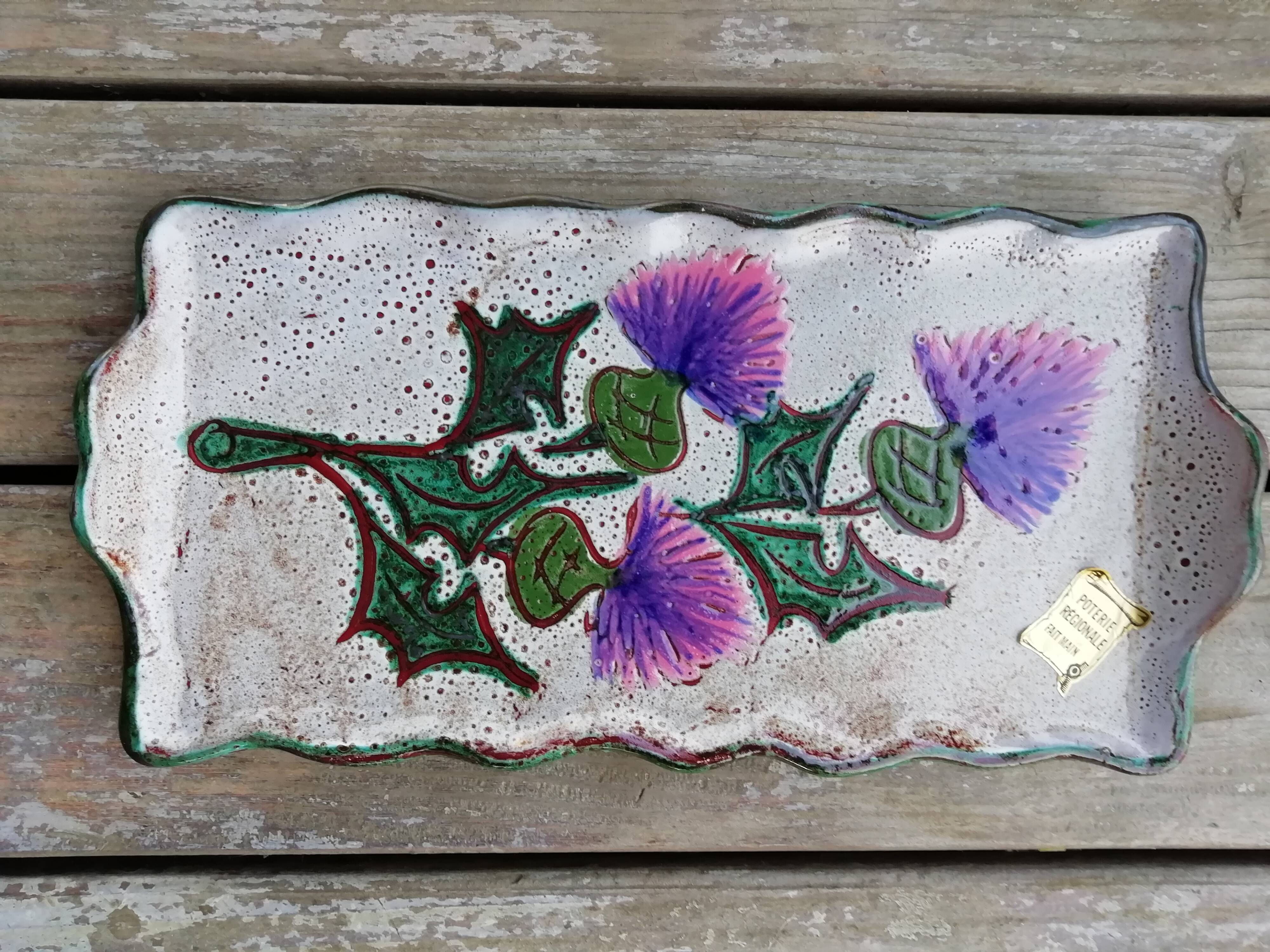 Vallauris thistle cake dish