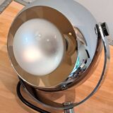 Pair of vintage Eyeball style chrome wall lights (spotlights)