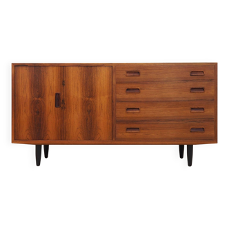 Commode en palissandre, design danois, années 1970, designer : Carlo Jensen, production :