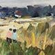 “Dune at Colleville” — old French marine, oil on canvas signed