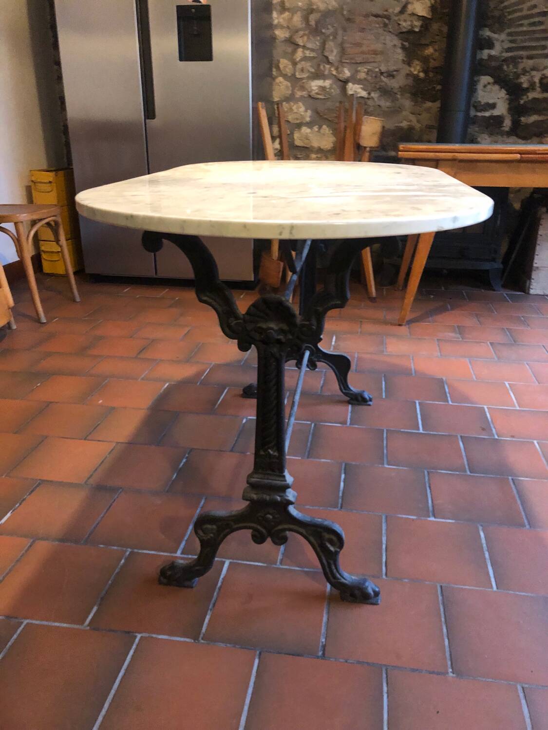 Marble bistro table