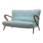Canapé menthe, design italien, années 1970, fabriqué en Italie