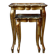 Nested tables in Florentine baroque style, gilded with gold leaf, Florence 1950s-60s.