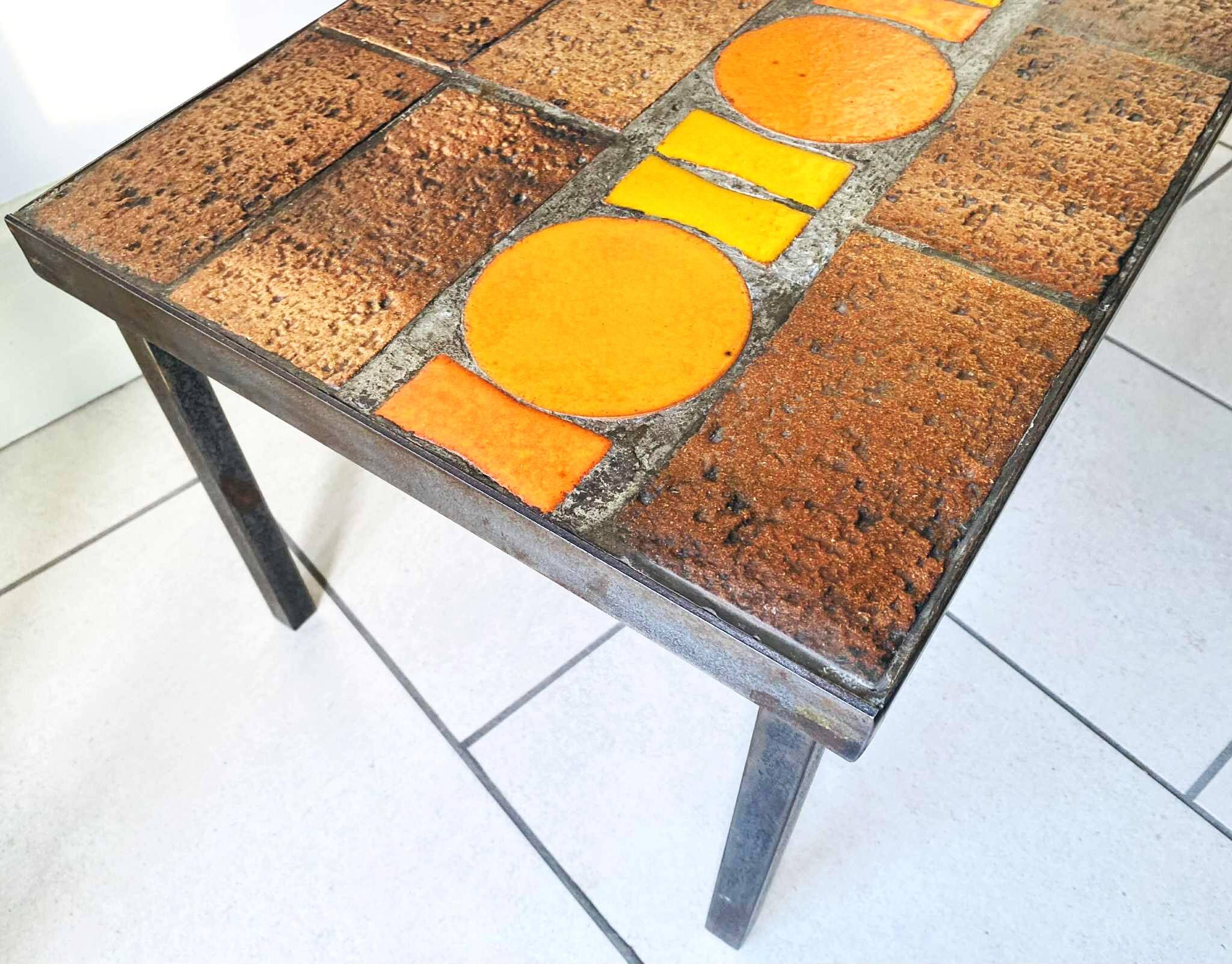 Coffee table in the style of Capron, 1970s