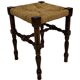 Vintage stool side table design brutalist design 60's oak