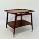 Scandinavian teak trolley on wheels, Arne Hovmand for Mogens Kold