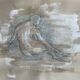 Charcoal painting on natural paper