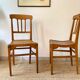 Paire de chaise bistrot Stella France vintage années 50