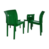 Stackable Chairs K 4870 Design Anna Castelli Ferrieri for Kartell Edition 1985 - - (Set of 4 Pcs)
