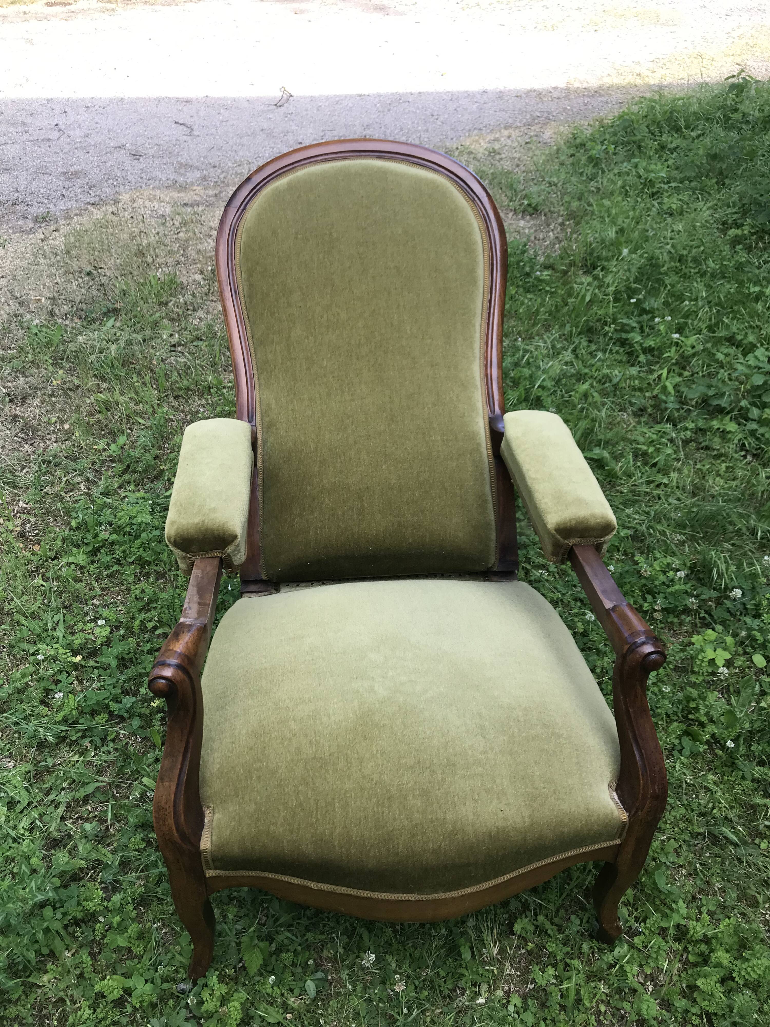 Old Voltaire armchair