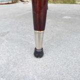 2 skai and wooden chairs