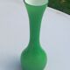 Vase en opaline vert vintage
