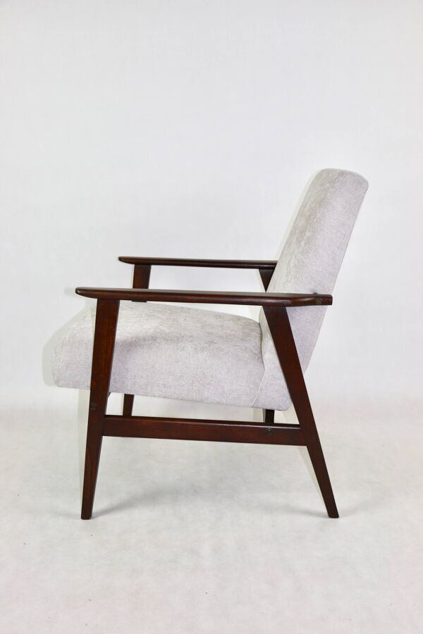 Fauteuil vintage Fox gris clair, années 1970