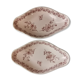 Set of 2 raviers Lunéville "daisys"