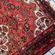 Tapis persan Hamadan antique des années 1920, médaillon floral, 104 cm x 145 cm