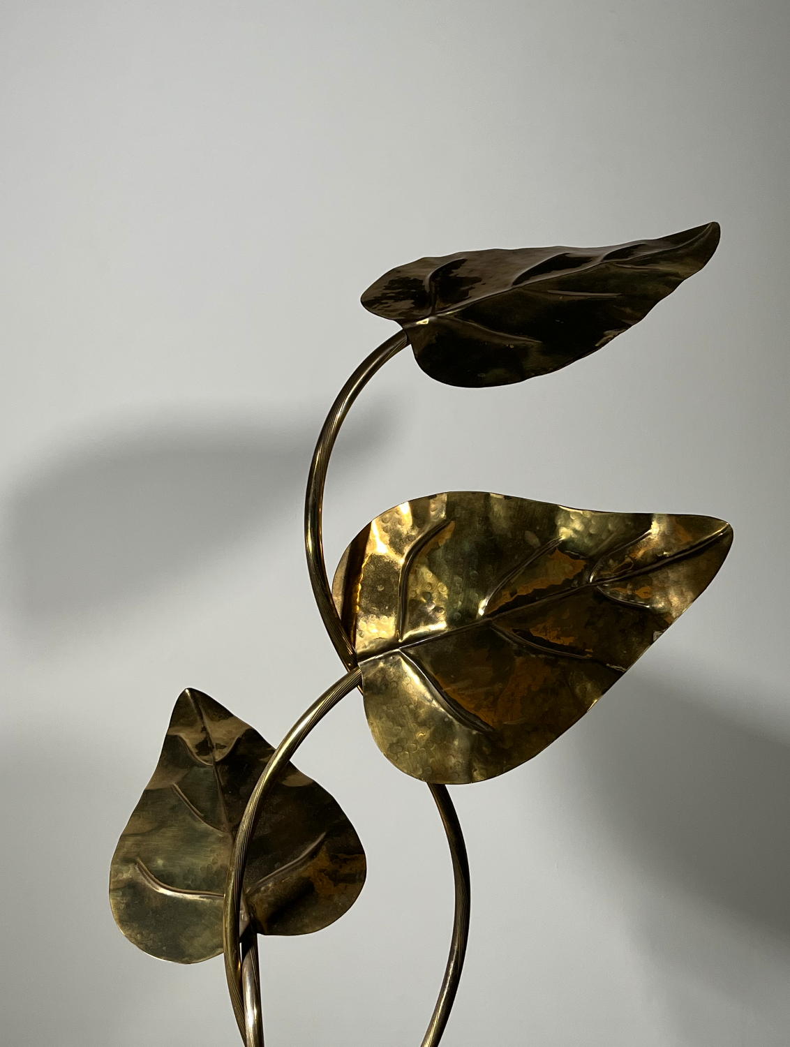 Lampadaire 3 feuilles, années 70