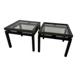 Pair of Pierre Vandel side tables, Paris, 1970s