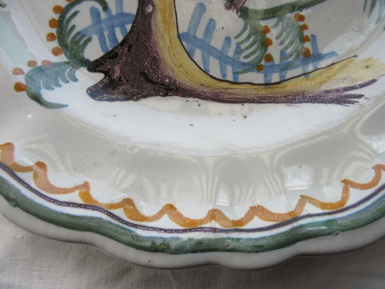 Plate XIXth, Perched bird catching insects