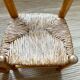 Chaises enfant anciennes en bois et paille