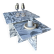 Square trundles 100% Arabescato marble