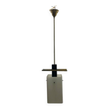 Opaline Glass Brass Light Pendant 1950’s