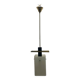 Opaline Glass Brass Light Pendant 1950’s